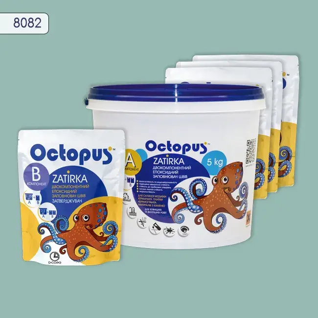 Епоксидна затирка Octopus Zatirka 5,00 кг колір 8082 (8082-5) - 232634