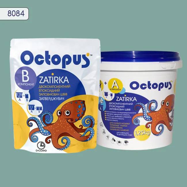 Епоксидна затирка Octopus Zatirka 1,25 кг колір 8084 (8084-1) - 232637