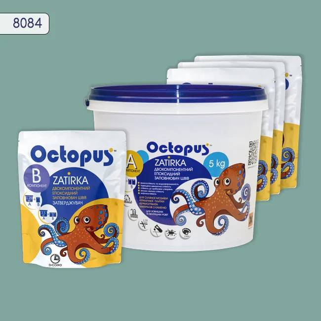 Епоксидна затирка Octopus Zatirka 5,00 кг колір 8084 (8084-5) - 232643