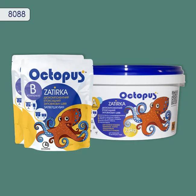 Епоксидна затирка Octopus Zatirka 2,50 кг колір 8088 (8088-2) - 232658