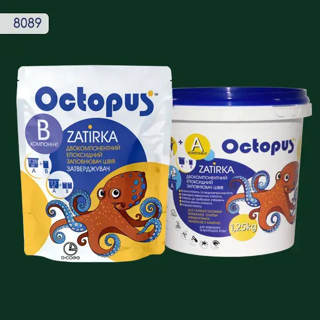 Епоксидна затирка Octopus Zatirka 1,25 кг колір 8089 (8089-1) - 232664