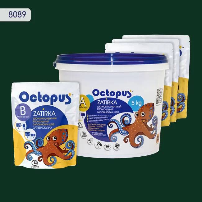 Епоксидна затирка Octopus Zatirka 5,00 кг колір 8089 (8089-5) - 232670