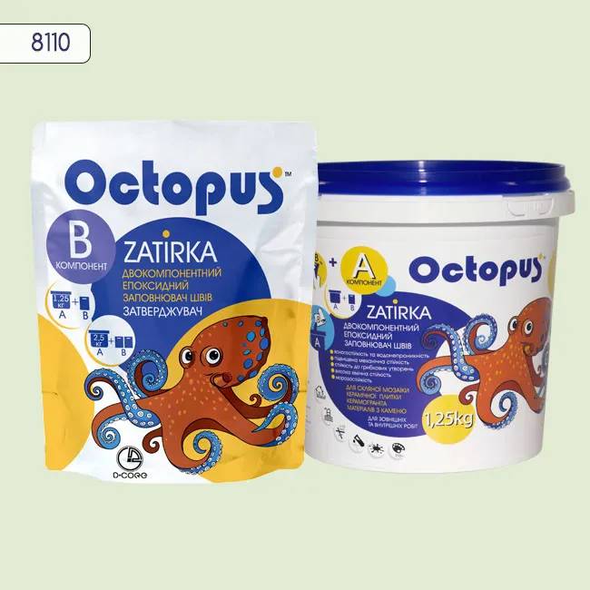 Епоксидна затирка Octopus Zatirka 1,25 кг колір 8110 (8110-1) - 232673