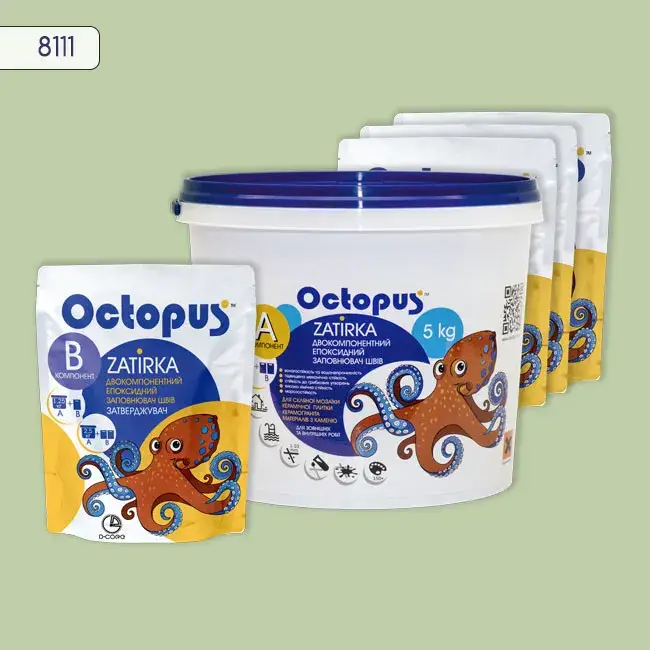 Эпоксидная затирка Octopus Zatirka 5,00 кг цвет 8111 (8111-5) - 232688