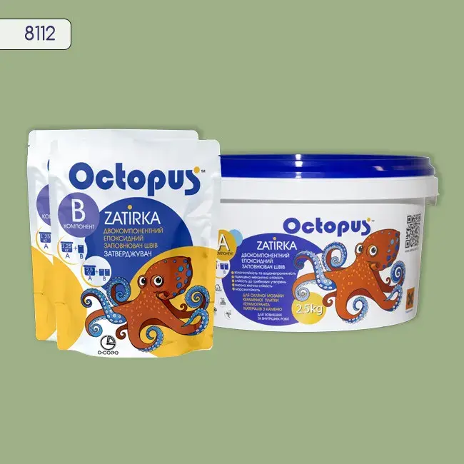 Епоксидна затирка Octopus Zatirka 2,50 кг колір 8112 (8112-2) - 232694