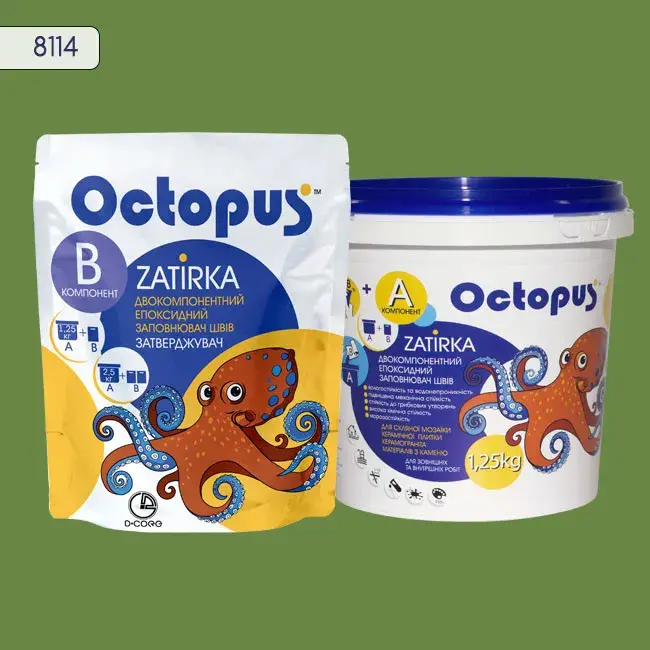 Епоксидна затирка Octopus Zatirka 1,25 кг колір 8114 (8114-1) - 232700
