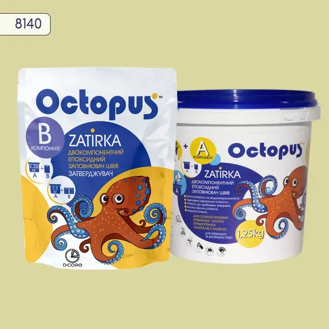 Епоксидна затирка Octopus Zatirka 1,25 кг колір 8140 (8140-1) - 232718