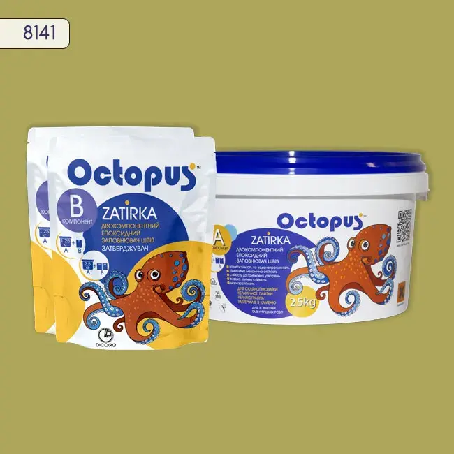 Епоксидна затирка Octopus Zatirka 2,50 кг колір 8141 (8141-2) - 232730
