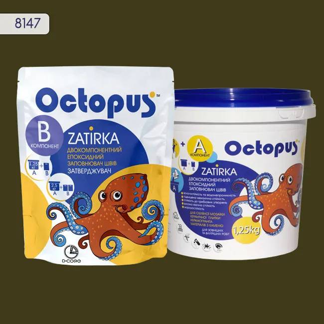 Эпоксидная затирка Octopus Zatirka 1,25 кг цвет 8147 (8147-1) - 232754