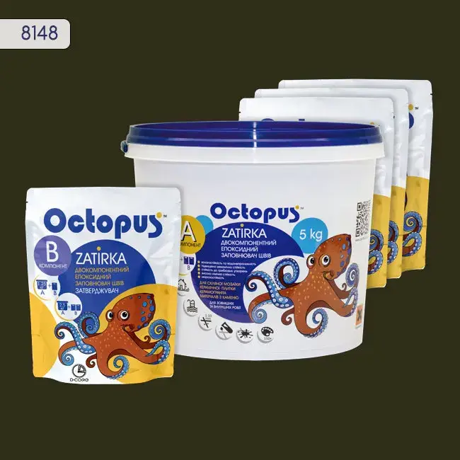 Епоксидна затирка Octopus Zatirka 5,00 кг колір 8148 (8148-5) - 232769