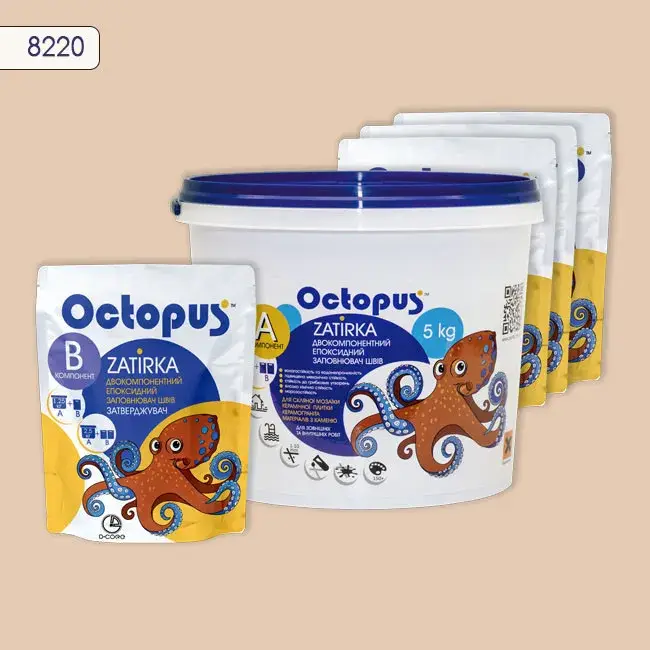 Епоксидна затирка Octopus Zatirka 5,00 кг колір 8220 (8220-5) - 232778