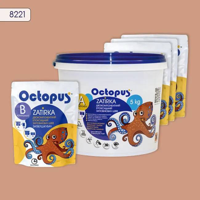 Эпоксидная затирка Octopus Zatirka 5,00 кг цвет 8221 (8221-5) - 232787