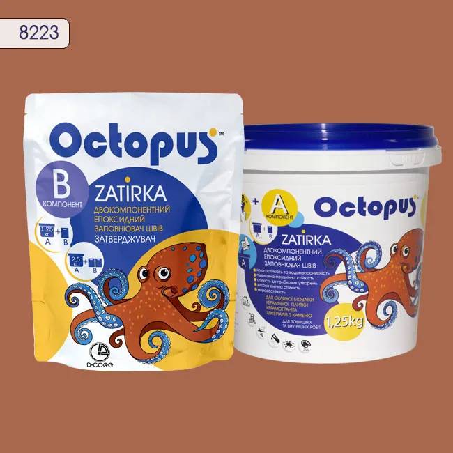 Епоксидна затирка Octopus Zatirka 1,25 кг колір 8223 (8223-1) - 232799