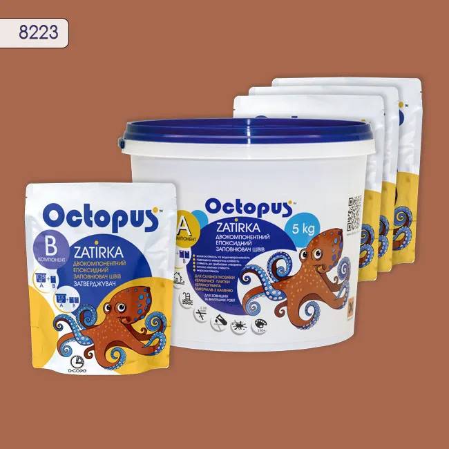 Эпоксидная затирка Octopus Zatirka 5,00 кг цвет 8223 (8223-5) - 232805
