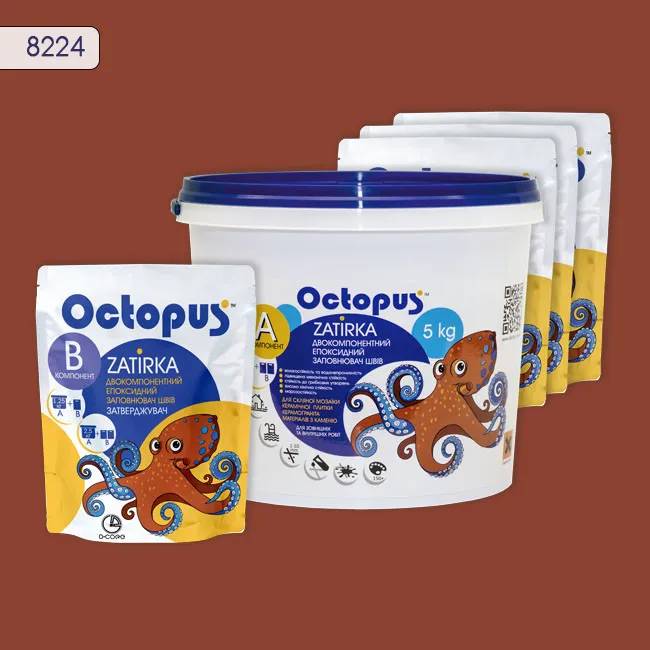 Епоксидна затирка Octopus Zatirka 5,00 кг колір 8224 (8224-5) - 232814