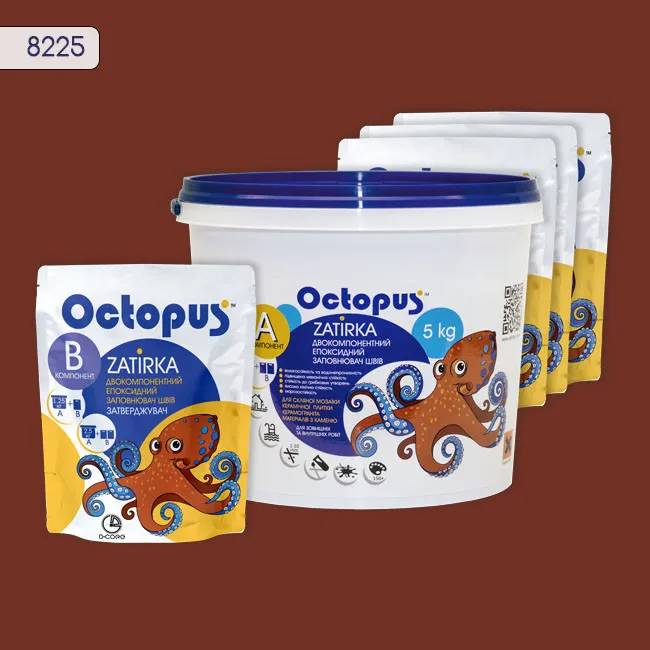 Епоксидна затирка Octopus Zatirka 5,00 кг колір 8225 (8225-5) - 232823