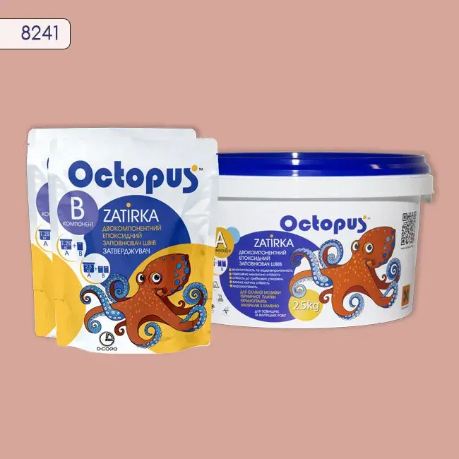 Епоксидна затирка Octopus Zatirka 2,50 кг колір 8241 (8241-2) - 232847