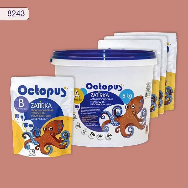 Епоксидна затирка Octopus Zatirka 5,00 кг колір 8243 (8243-5) - 232859