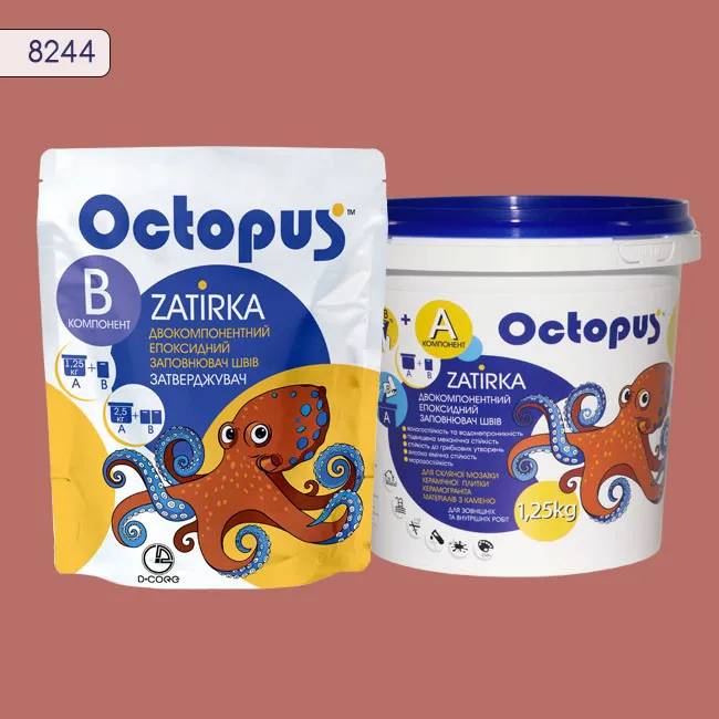 Епоксидна затирка Octopus Zatirka 1,25 кг колір 8244 (8244-1) - 232862