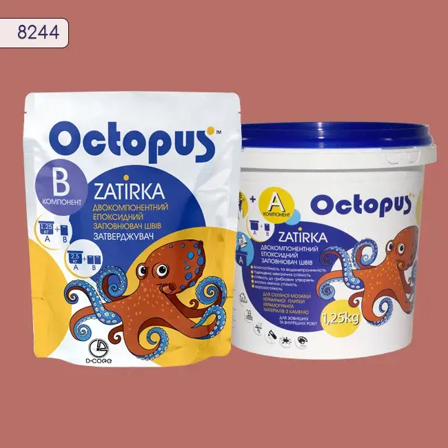 Епоксидна затирка Octopus Zatirka 1,25 кг колір 8244 (8244-1) - 232862
