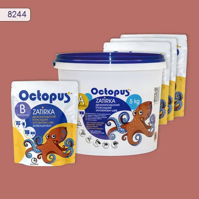 Епоксидна затирка Octopus Zatirka 5,00 кг колір 8244 (8244-5) - 232868