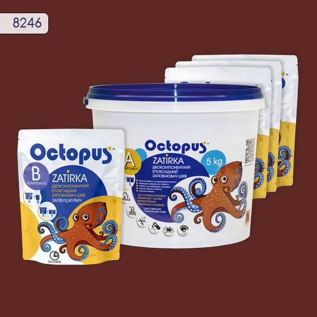 Епоксидна затирка Octopus Zatirka 5,00 кг колір 8246 (8246-5) - 232886