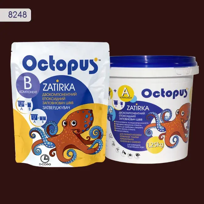 Епоксидна затирка Octopus Zatirka 1,25 кг колір 8248 (8248-1) - 232889
