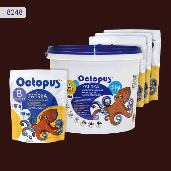 Епоксидна затирка Octopus Zatirka 5,00 кг колір 8248 (8248-5) - 232895