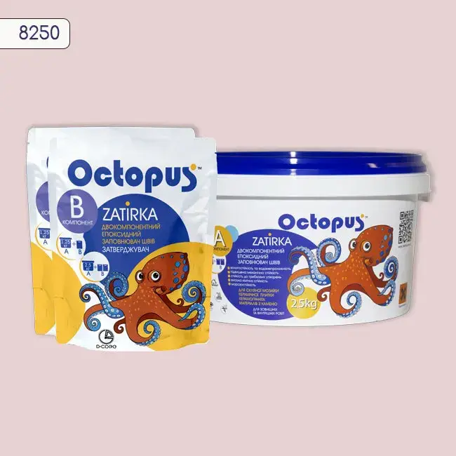 Епоксидна затирка Octopus Zatirka 2,50 кг колір 8250 (8250-2) - 232901