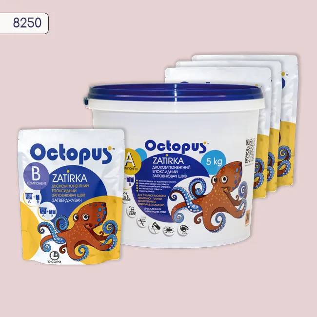 Епоксидна затирка Octopus Zatirka 5,00 кг колір 8250 (8250-5) - 232904