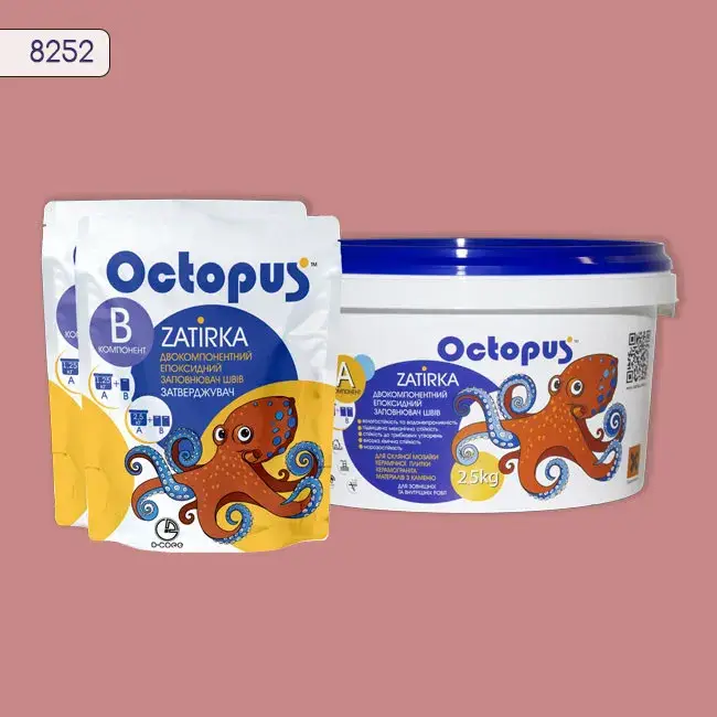 Епоксидна затирка Octopus Zatirka 2,50 кг колір 8252 (8252-2) - 232919