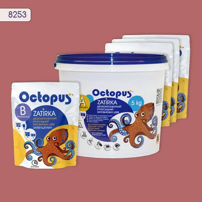 Епоксидна затирка Octopus Zatirka 5,00 кг колір 8253 (8253-5) - 232931