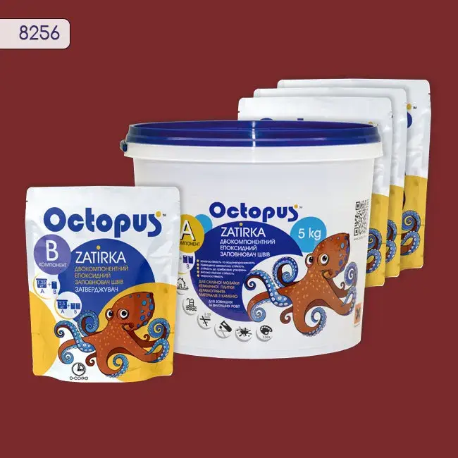 Эпоксидная затирка Octopus Zatirka 5,00 кг цвет 8256 (8256-5) - 232949