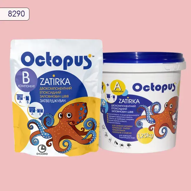 Епоксидна затирка Octopus Zatirka 1,25 кг колір 8290 (8290-1) - 232961