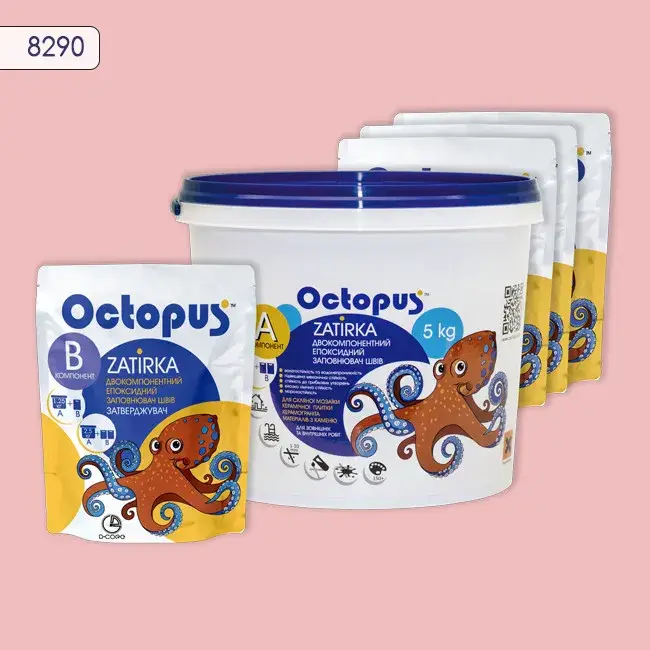 Епоксидна затирка Octopus Zatirka 5,00 кг колір 8290 (8290-5) - 232967