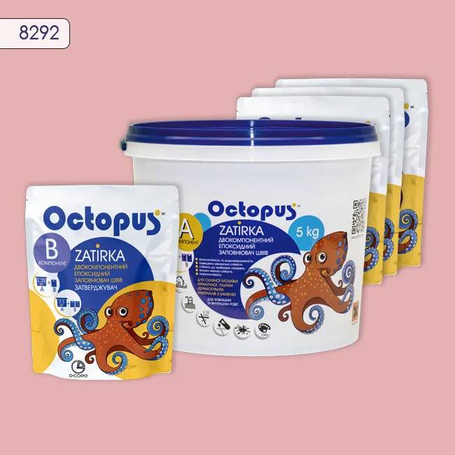Епоксидна затирка Octopus Zatirka 5,00 кг колір 8292 (8292-5) - 232976