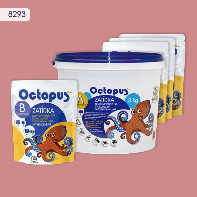 Епоксидна затирка Octopus Zatirka 5,00 кг колір 8293 (8293-5) - 232985