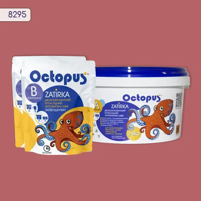 Епоксидна затирка Octopus Zatirka 2,50 кг колір 8295 (8295-2) - 232991