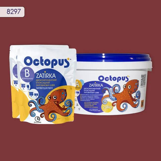 Епоксидна затирка Octopus Zatirka 2,50 кг колір 8297 (8297-2) - 233000