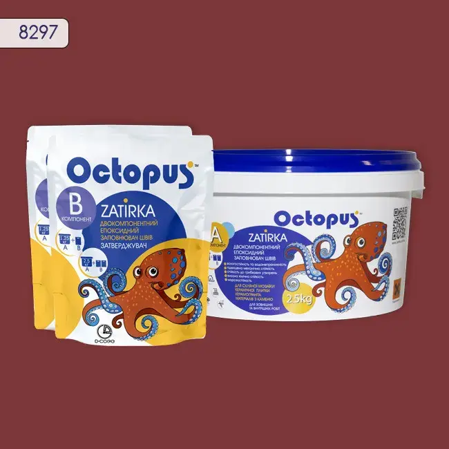Епоксидна затирка Octopus Zatirka 2,50 кг колір 8297 (8297-2) - 233000