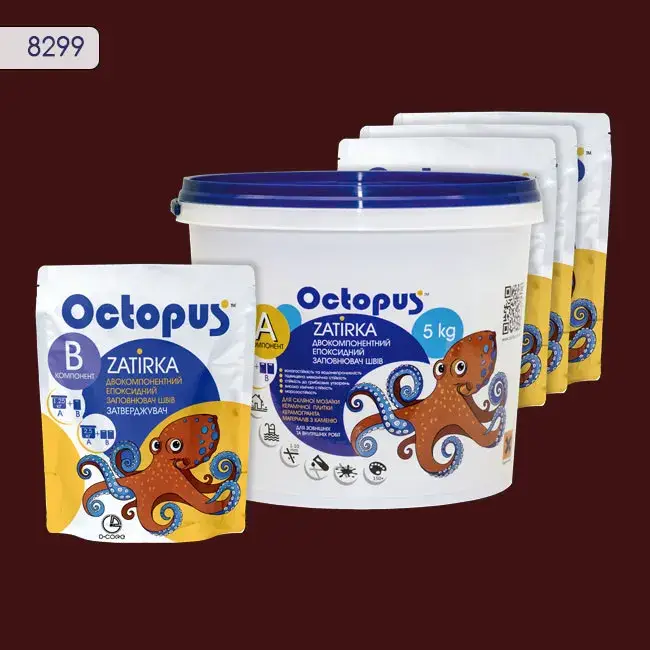 Епоксидна затирка Octopus Zatirka 5,00 кг колір 8299 (8299-5) - 233021