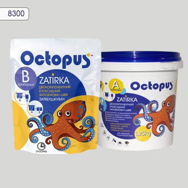Эпоксидная затирка Octopus Zatirka 1,25 кг цвет 8300 (8300-1) - 233024