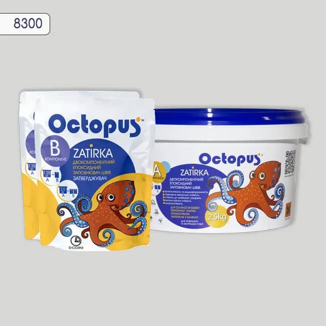 Епоксидна затирка Octopus Zatirka 2,50 кг колір 8300 (8300-2) - 233027