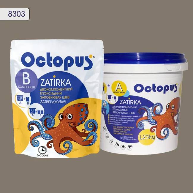 Епоксидна затирка Octopus Zatirka 1,25 кг колір 8303 (8303-1) - 233042