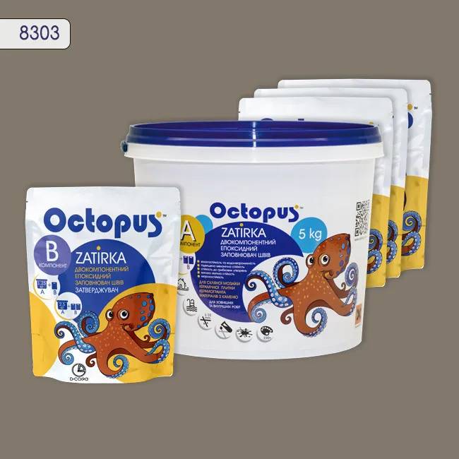 Епоксидна затирка Octopus Zatirka 5,00 кг колір 8303 (8303-5) - 233048