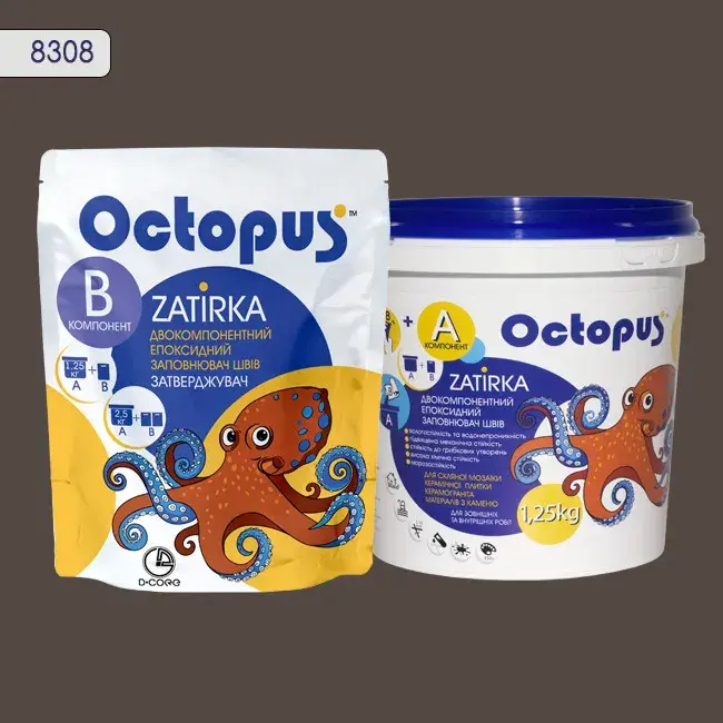Епоксидна затирка Octopus Zatirka 1,25 кг колір 8308 (8308-1) - 233069