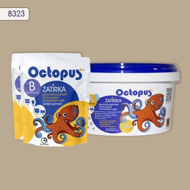 Епоксидна затирка Octopus Zatirka 2,50 кг колір 8323 (8323-2) - 233090