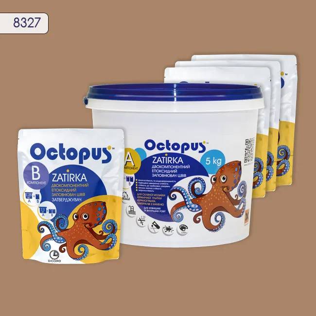 Епоксидна затирка Octopus Zatirka 5,00 кг колір 8327 (8327-5) - 233120