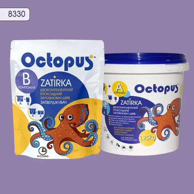 Епоксидна затирка Octopus Zatirka 1,25 кг колір 8330 (8330-1) - 233132