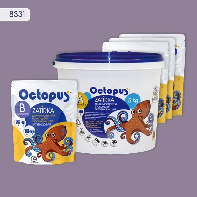 Епоксидна затирка Octopus Zatirka 5,00 кг колір 8331 (8331-5) - 233147